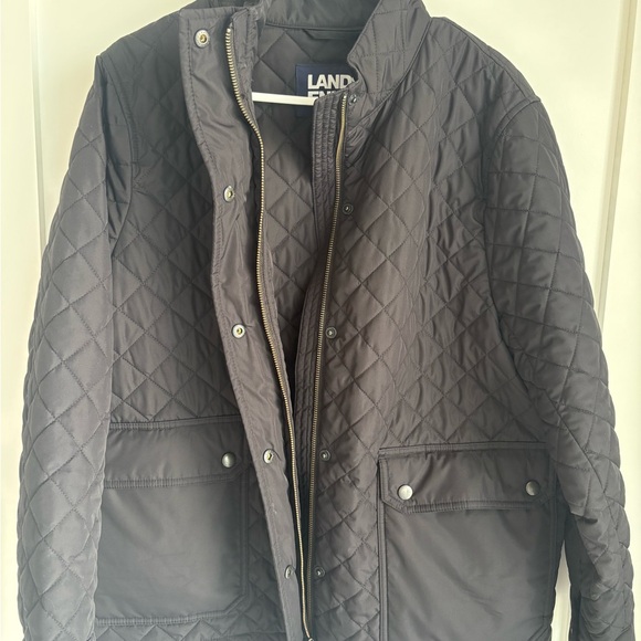 Lands' End Women's Reversible Barn Quilted Insulated Jacket large/petite (14-16) - Picture 2 of 7